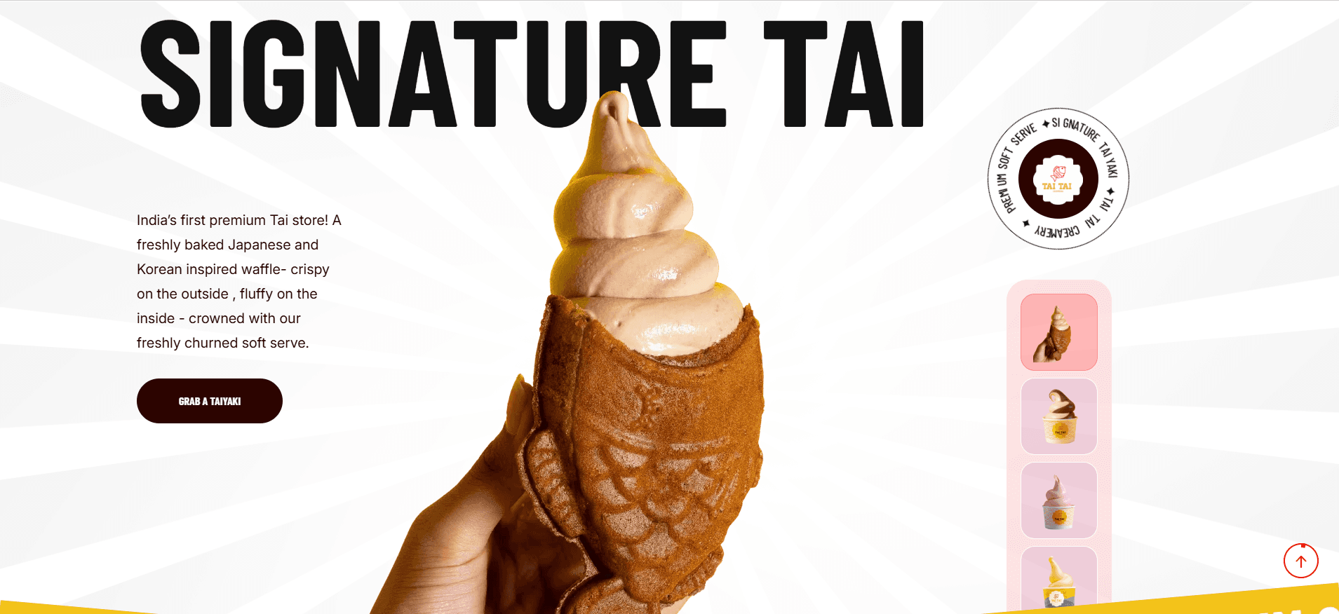 Screenshot of Tai Tai Creamery